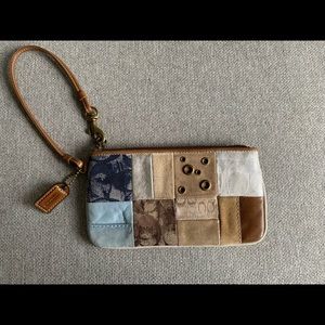 Coach multicolor wristlet